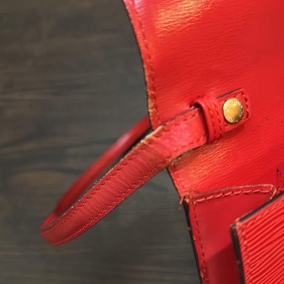 Vintage Louis Vuitton red epi Arche 2way - Picture 13 of 17